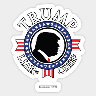 TRUMP - LIAR in CHIEF - Presidential "Seal" Design/Emblem Sticker